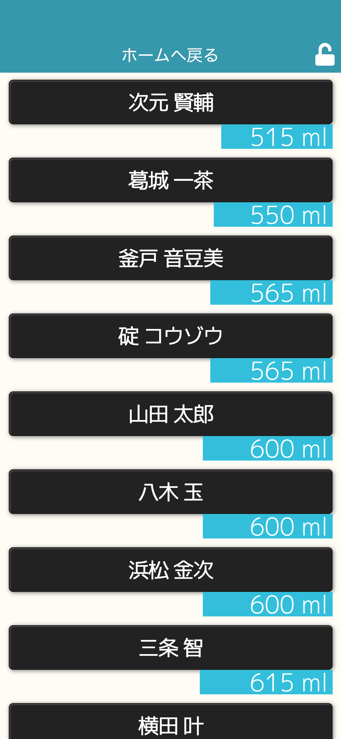 Noticeアプリの一覧画面